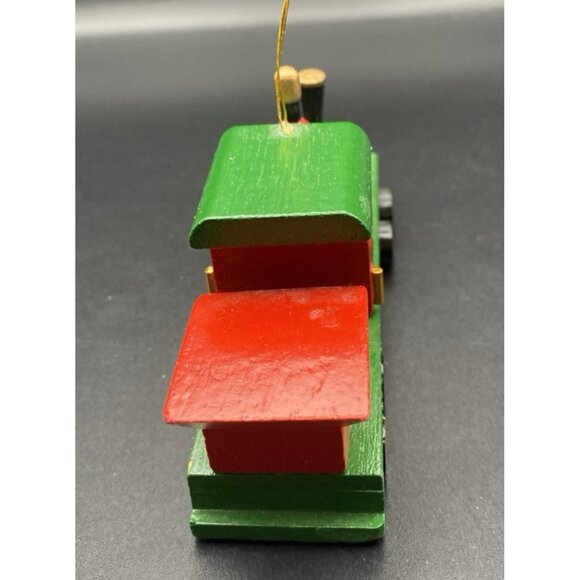 Roman Evergreen Express Wooden Train Ornament #25 Engine 1986 LocomotiveStickers - Picture 4 of 7